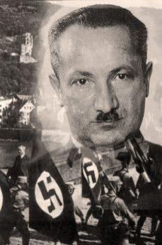Martin Heidegger in un'elaborazione fotografica (foto di Informazione Corretta)