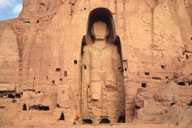 Uno dei due Buddha di Bamiyan, distrutti nel 2001
