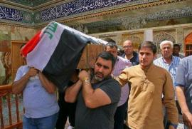 I funerali delle vittime dell'attacco ISIS di Baghdad