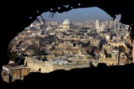 Una vista di Aleppo