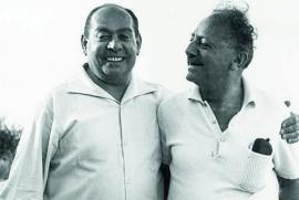 Ezio Giorgetti (a sinistra) con Ziga Neumann