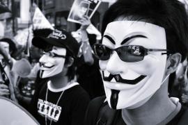 Manifestanti di Hong Kong (foto di strippedpixel)