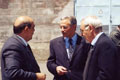 Gli ambasciatori con Pietro Kuciukian al termine della cerimonia
