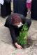 Rakel Dink pianta l'albero per Hrant Dink